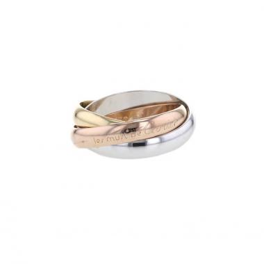 Cartier Trinity medium model ring in 3 golds, size 51