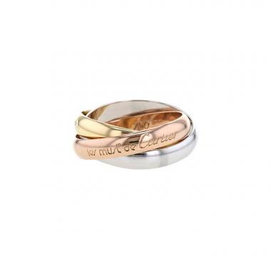 Bague Cartier Trinity moyen modèle en 3 ors, taille 50