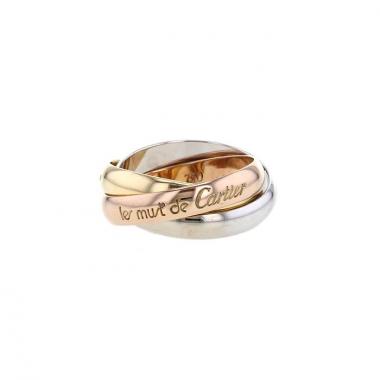 Bague Cartier Trinity moyen modèle en 3 ors, taille 50