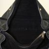 Bolso de mano Yves Saint Laurent Muse Two modelo grande en charol negro y ante negro - Detail D2 thumbnail