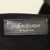 Sac à main Yves Saint Laurent Muse Two grand modèle en cuir verni noir et daim noir - Detail D3 thumbnail