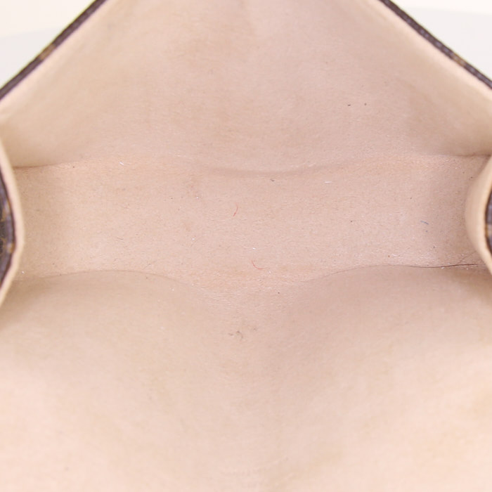 Louis Vuitton Florentine pouch in brown monogram canvas and natural leather - Detail D2