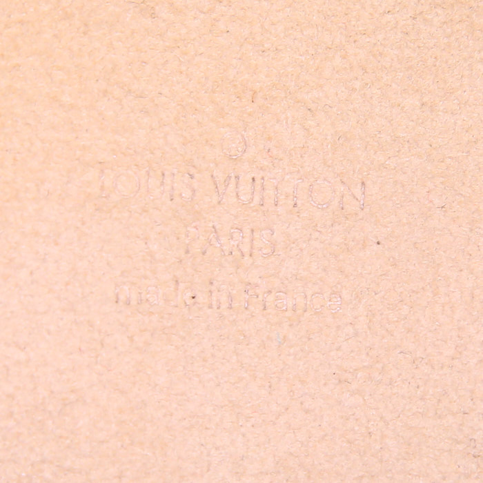 Pochette Louis Vuitton Florentine in tela monogram marrone e pelle naturale - Detail D3