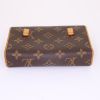 Louis Vuitton Florentine pouch in brown monogram canvas and natural leather - Detail D4 thumbnail