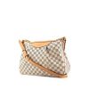 Louis Vuitton Siracusa shoulder bag in azur damier canvas and natural leather - 00pp thumbnail