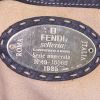 Shopping bag Fendi Selleria in pelle martellata blu notte - Detail D3 thumbnail