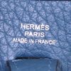 Bolso bandolera Hermès Mini Evelyne en cuero togo azul marino - Detail D3 thumbnail