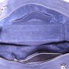 Saint Laurent Rive Gauche medium model shoulder bag in navy blue grained leather - Detail D3 thumbnail