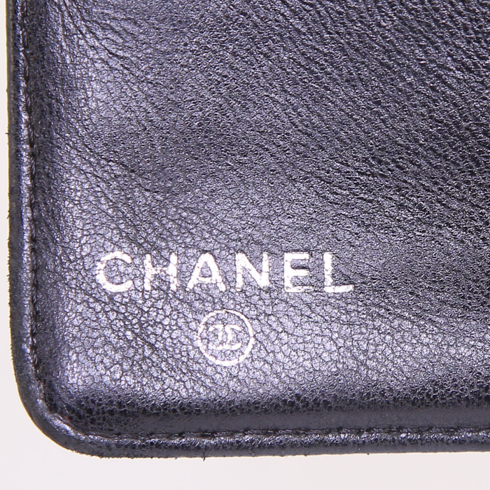 Chanel wallet in black leather - Detail D3