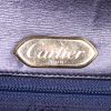Cartier bag worn on the shoulder or carried in the hand in blue leather - Detail D4 thumbnail