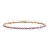 Flexible Vintage bracelet in pink gold and sapphire - 00pp thumbnail