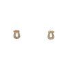 Fred Force 10 small model small earrings in yellow gold and diamonds - 00pp thumbnail