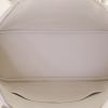Hermes Bolide handbag in white togo leather and white canvas - Detail D3 thumbnail