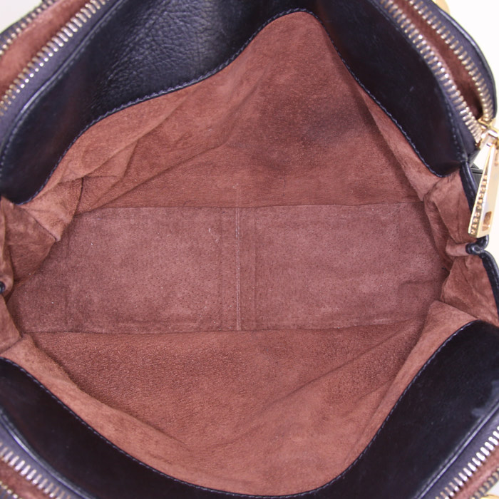 Borsa da spalla o a mano Marc Jacobs in pelle nera - Detail D2