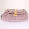 Miu Miu Coffer shoulder bag in pink quilted leather - Detail D5 thumbnail