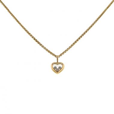 Collier Chopard Happy Diamonds en or jaune et diamants
