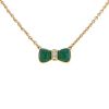 Van Cleef & Arpels 1980's necklace in yellow gold,  chrysoprase and diamonds - 00pp thumbnail