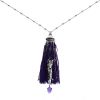 Boucheron Exquises confidences long necklace in white gold,  amethysts and sapphires and in diamonds - 00pp thumbnail