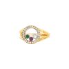 Anello Chopard Happy Diamonds in oro giallo e diamanti, in smeraldo e rubino - 00pp thumbnail