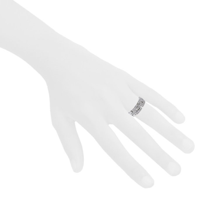 Cartier Maillon Panthère ring in white gold and diamonds - Detail D1