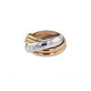 Cartier Trinity La Belle ring in white gold,  yellow gold and pink gold and in diamond - 00pp thumbnail