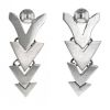 Half-articulated Vintage pendants earrings in silver - 00pp thumbnail