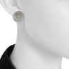 Paire de boucles d'oreilles époque années 50 Vintage en or jaune 14 carats,  cristal de roche et diamants - Detail D1 thumbnail