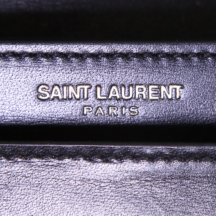 Saint Laurent High School shoulder bag in black leather - Detail D4