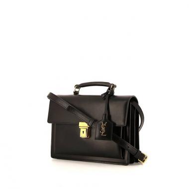 Saint Laurent High School shoulder bag in black leather