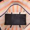 Shopping bag Balenciaga Bazar shopper taglia XL in tela tricolore arancione gialla e bianca e pelle nera - Detail D2 thumbnail