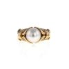 Bulgari ring in yellow gold,  pearl and diamonds - 360 thumbnail