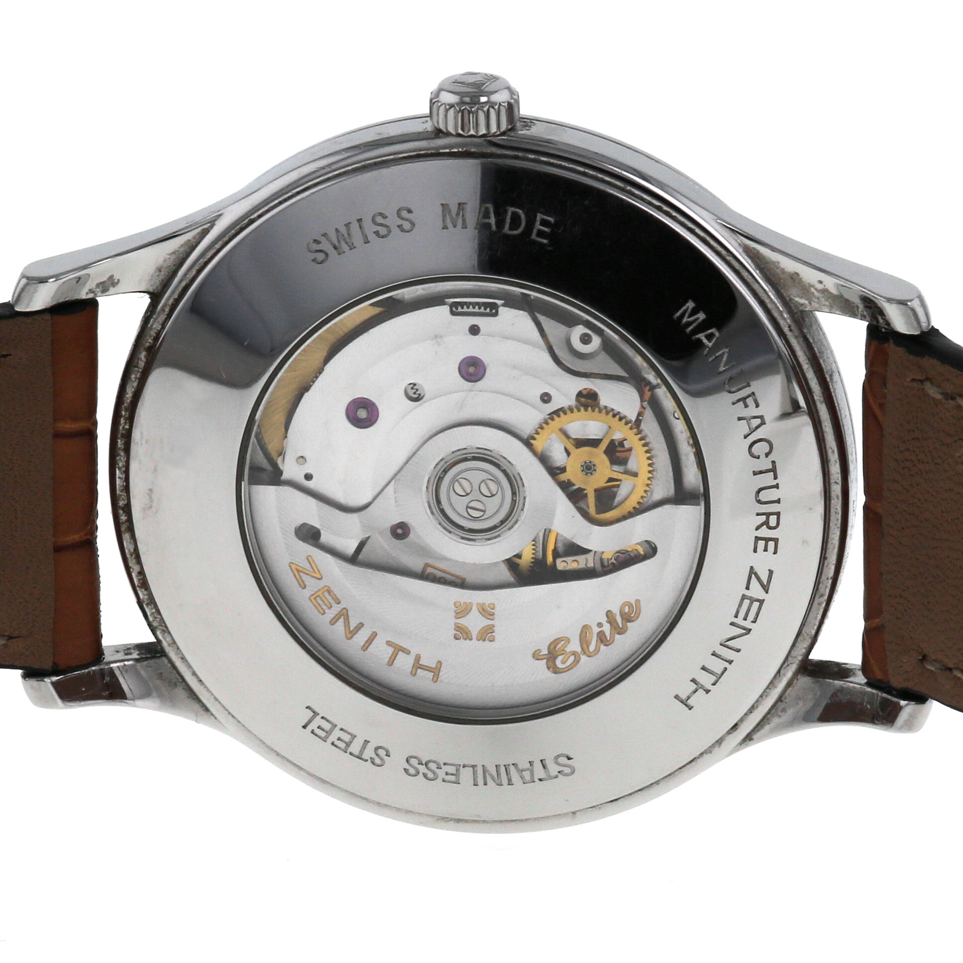 Montre Zenith Elite en acier Vers  2000