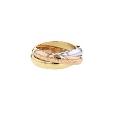 Bague Cartier Trinity moyen modèle en 3 ors, taille 52