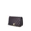 Chanel Mademoiselle shoulder bag in navy blue quilted leather - 00pp thumbnail
