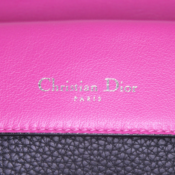 Borsa a tracolla Dior Be Dior in pelle nera - Detail D4