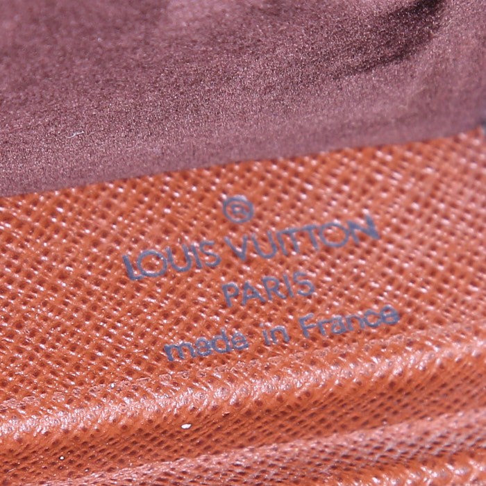 Gioielli scatola Louis Vuitton Boite à bijoux in tela monogram marrone e pelle naturale - Detail D4