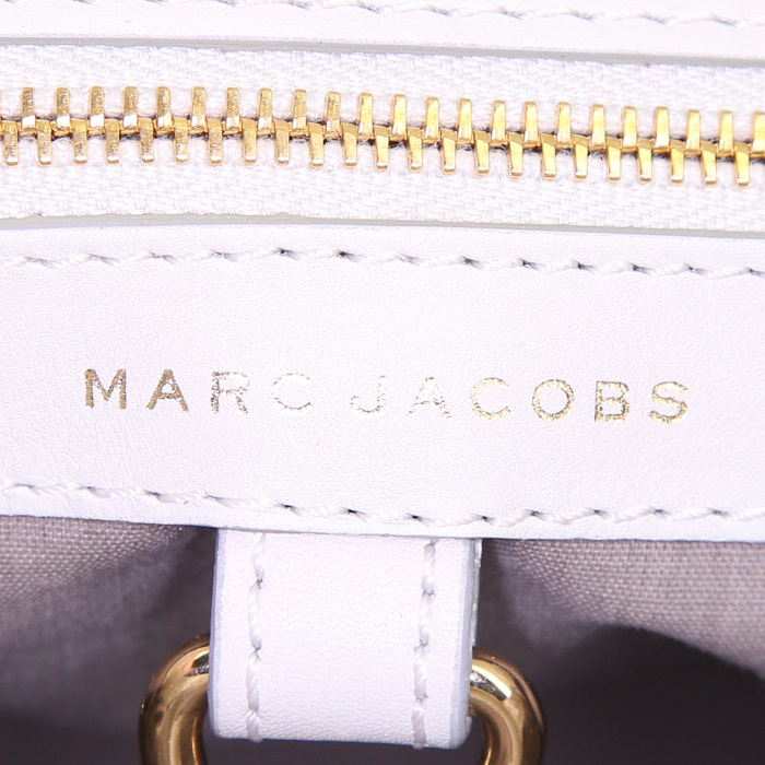 Marc Jacobs shopping bag in white quilted leather - Detail D3