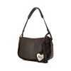 Dior Ethnic handbag in brown grained leather - 00pp thumbnail