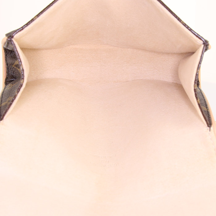Bolsito-cinturón Louis Vuitton Florentine en lona Monogram y cuero natural - Detail D2