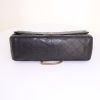 Chanel 2.55 large model handbag in black quilted leather - Detail D5 thumbnail