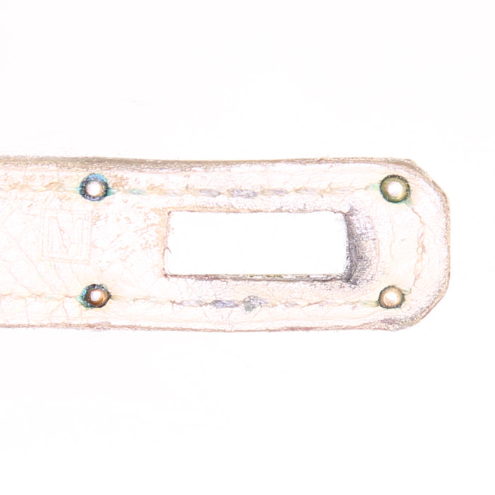 Portefeuille Hermès Kelly en cuir epsom crème - Detail D4