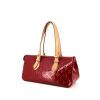 Bolso de mano Louis Vuitton Rosewood en charol Monogram rojo y cuero natural - 00pp thumbnail