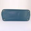 Shopping bag Prada Galleria modello grande in pelle saffiano blu verde - Detail D4 thumbnail