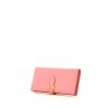 Billetera Hermès Béarn en cuero epsom rosa - 00pp thumbnail