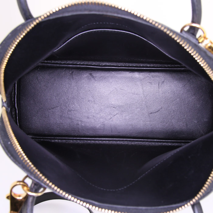 Hermes Bolide small model shoulder bag in black epsom leather - Detail D3