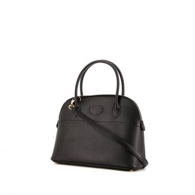 Bolso bandolera Hermes Bolide modelo pequeño en cuero epsom negro