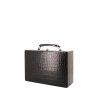 Gioielli scatola Hermès in coccodrillo nero - 00pp thumbnail