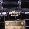 Borsa Hermes Kelly 28 cm in coccodrillo marino nero - Detail D4 thumbnail