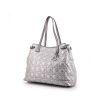 Dior Panarea handbag in silver canvas cannage and silver leather - 00pp thumbnail