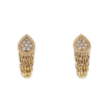 Pendientes Boucheron Serpent Bohème en oro amarillo y diamantes